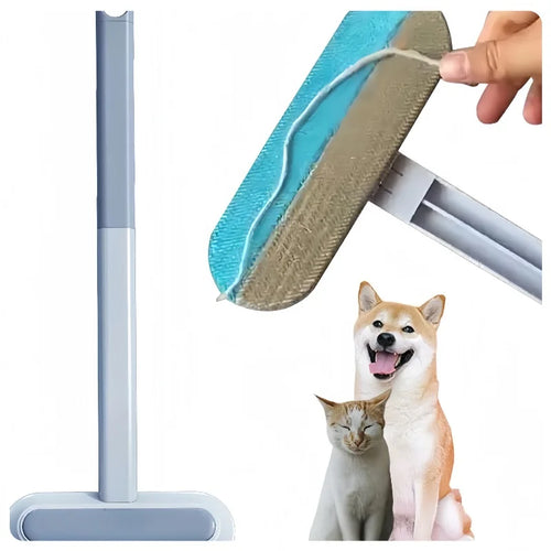 3 In 1 Pet Hair Remover Brush Long Handle Tool For Cat & Dog